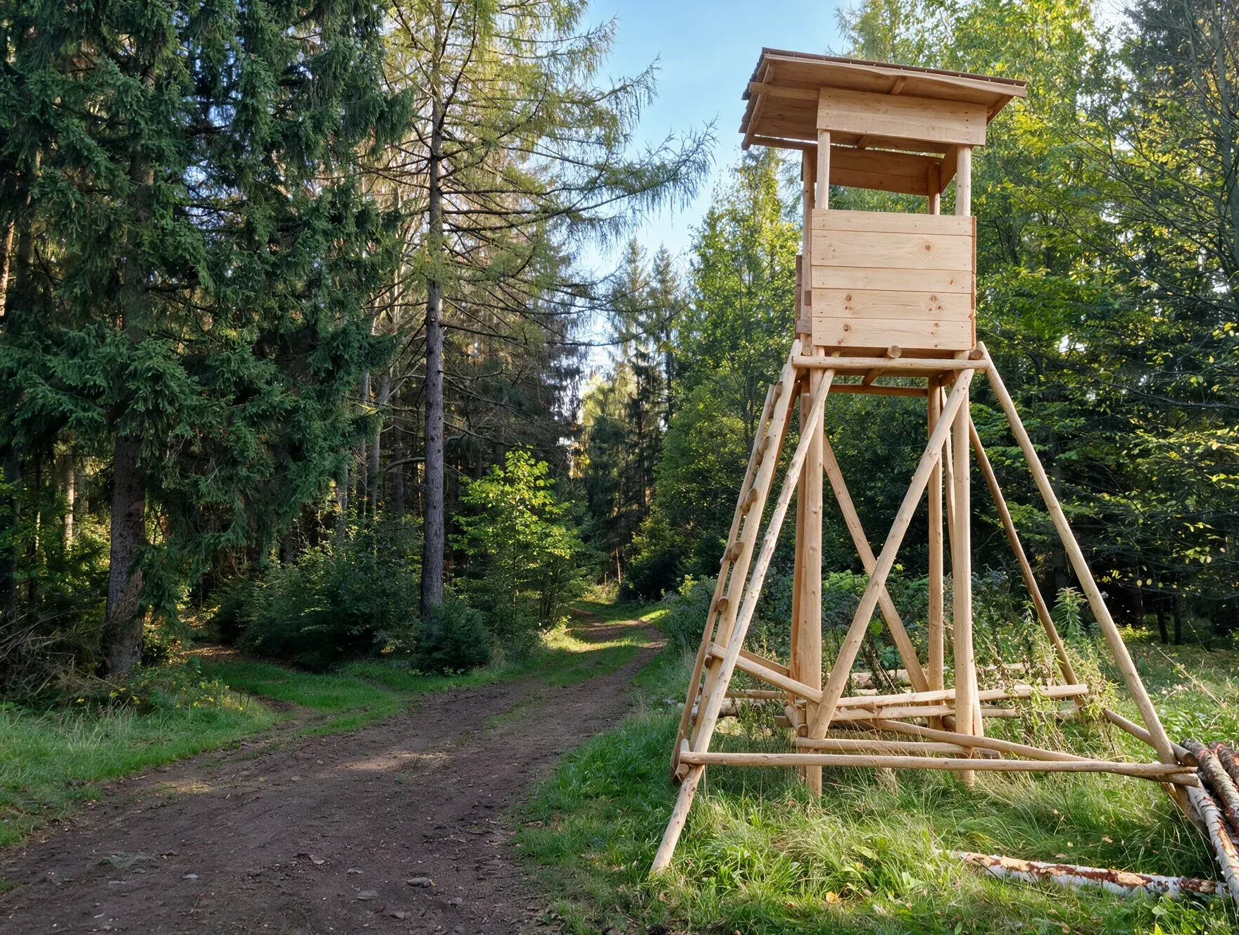 Hochsitz im jagdlichen Ausbildungsrevier